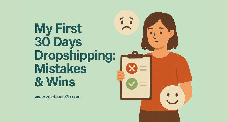 How To My First 30 Days Dropshipping: Experience, Mistakes, & Wins