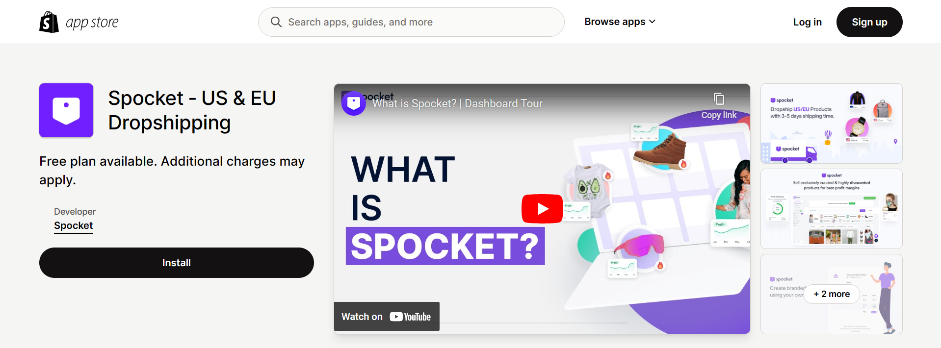Spocket Shopify App